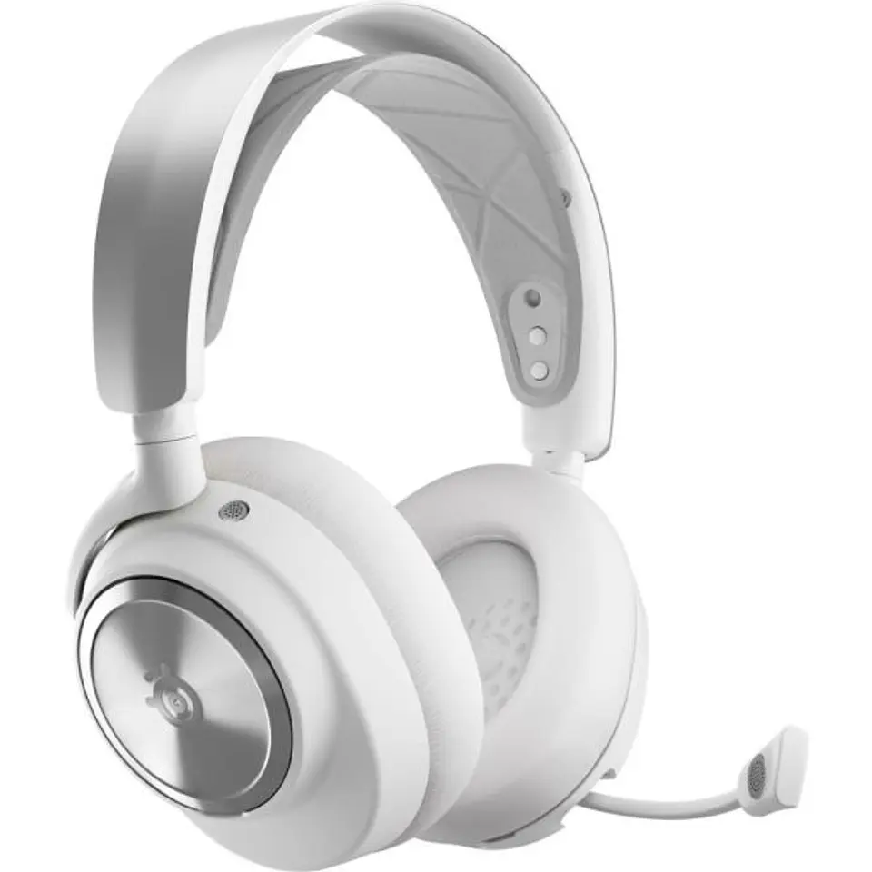 Headset Sem Fio Gamer SteelSeries Arctis Nova Pro 61526, Cancelamento de Ruído - White 1