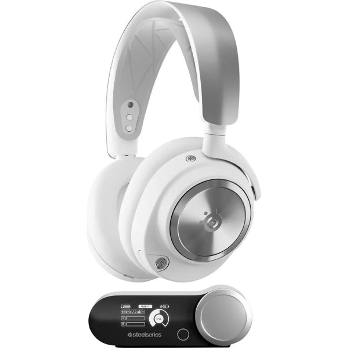 Headset Sem Fio Gamer SteelSeries Arctis Nova Pro 61526, Cancelamento de Ruído - White 3