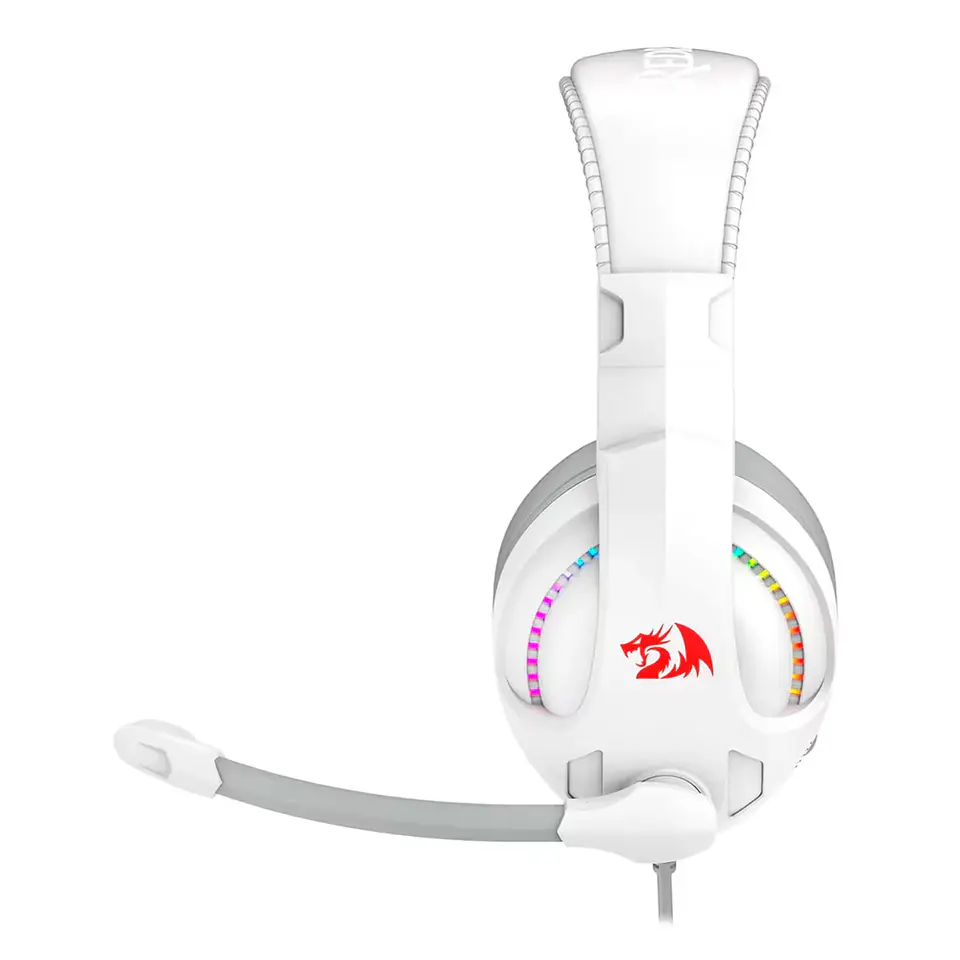 Headset Redragon Cronus, RGB, 40mm, USB E P3 - Branco  2