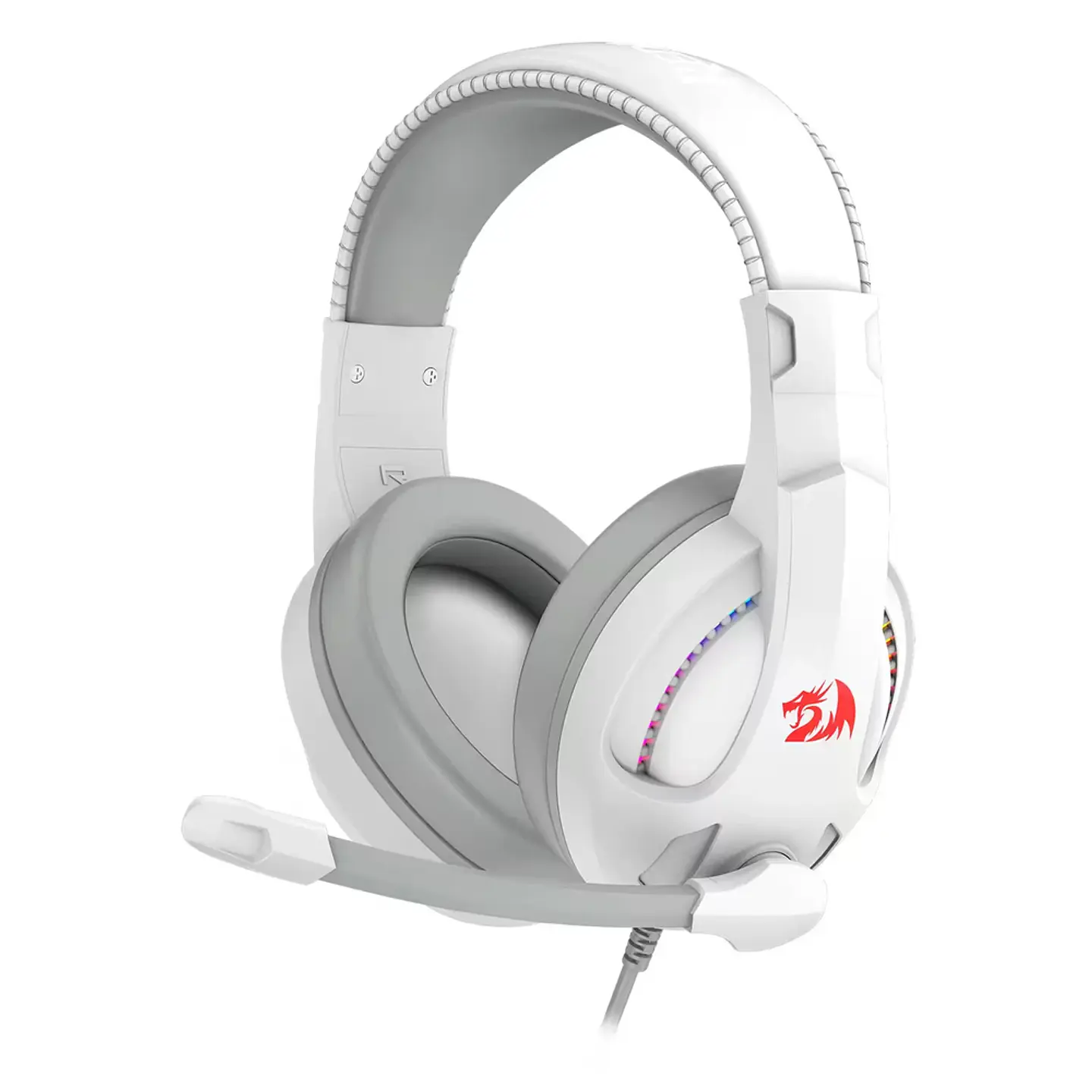 Headset Redragon Cronus, RGB, 40mm, USB E P3 - Branco  1