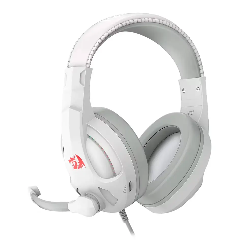Headset Redragon Cronus, RGB, 40mm, USB E P3 - Branco  3