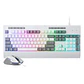 Kit Gamer Teclado e Mouse Redragon S151W RGB - Branco e Cinza - Thumbnail 1
