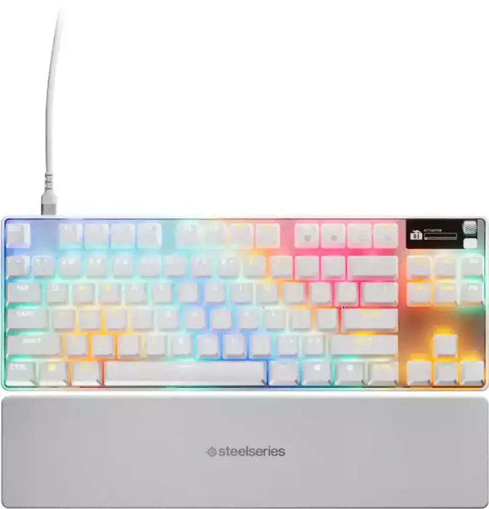 Teclado Steelseries Apex PRO TKL Gen3 RGB Switch OmniPoint 3.0 - White 3