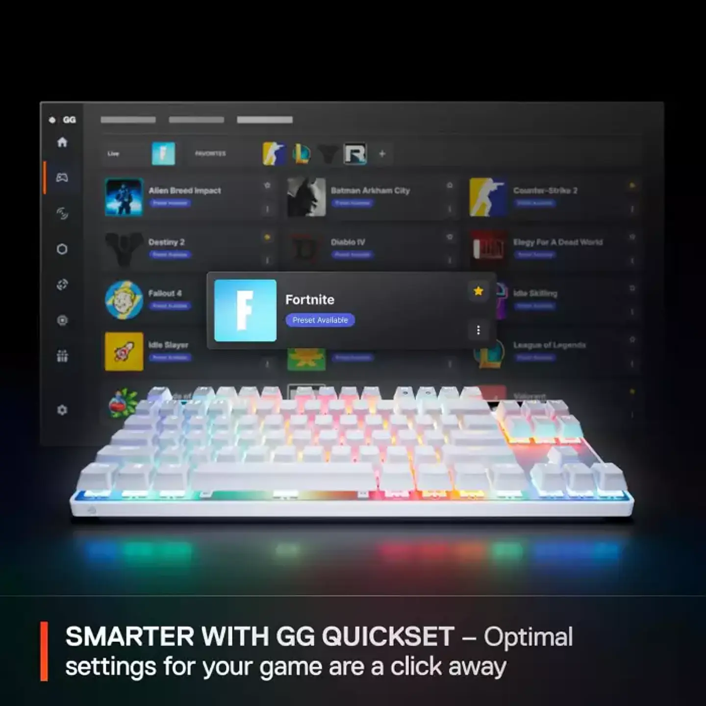 Teclado Steelseries Apex PRO TKL Gen3 RGB Switch OmniPoint 3.0 - White 7