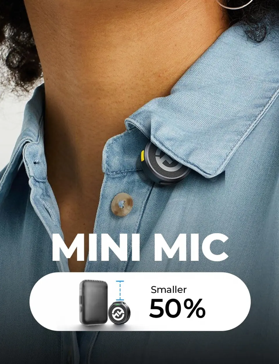 Microfone Hollyland Lark M2 Duo Combo USB-C, Lightning e Camera - Preto 3