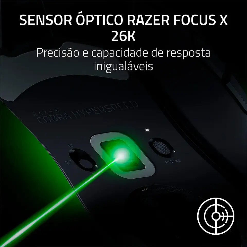 Mouse Razer Cobra HyperSpeed - 26000 DPI, RGB Chroma, Ultra-Leve - Preto 6
