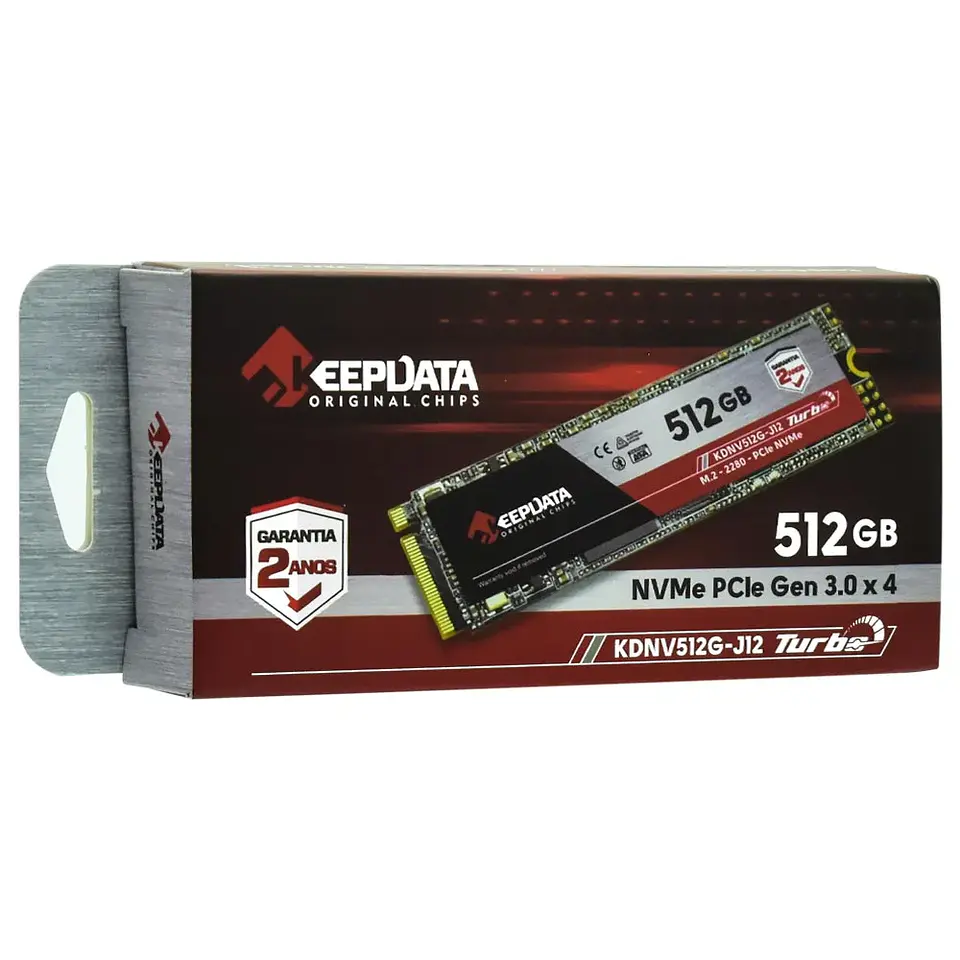 SSD Keepdata 512GB, M.2 2280, Pcie Gen3x4 NVME, Leitura 2400mb/s, Gravação 1700mb/s 4