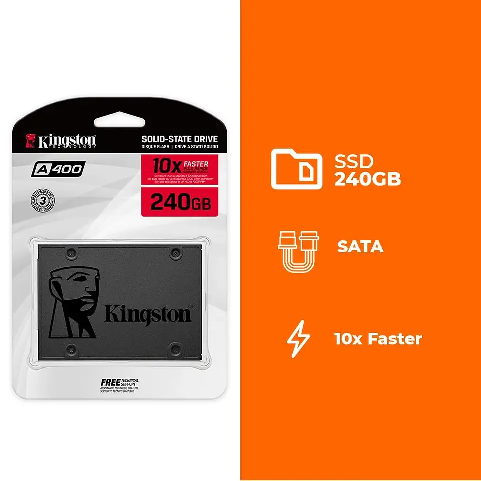 SSD Kingston A400, 240GB, SATA III, 2.5