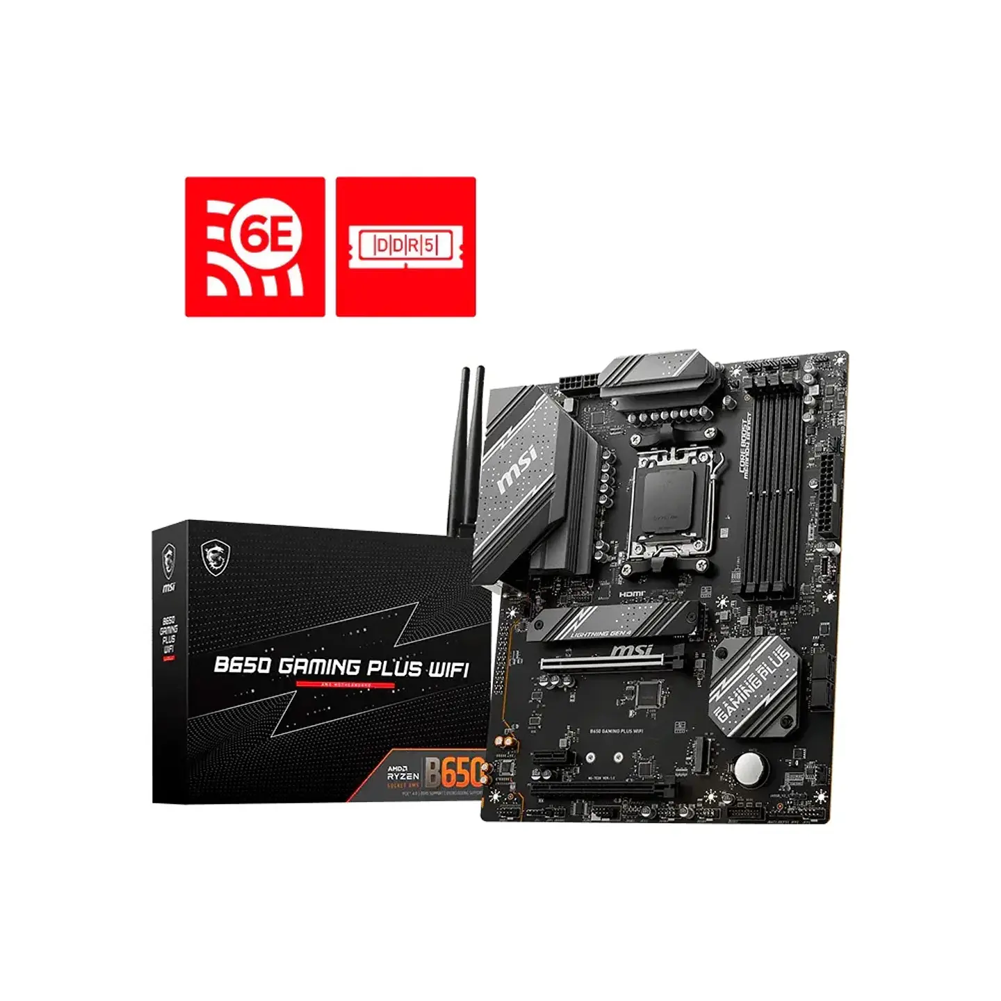 Placa Mãe MSI B650 GAMING PLUS WIFI, AMD, AM5, ATX, DDR5, Wi-Fi 1
