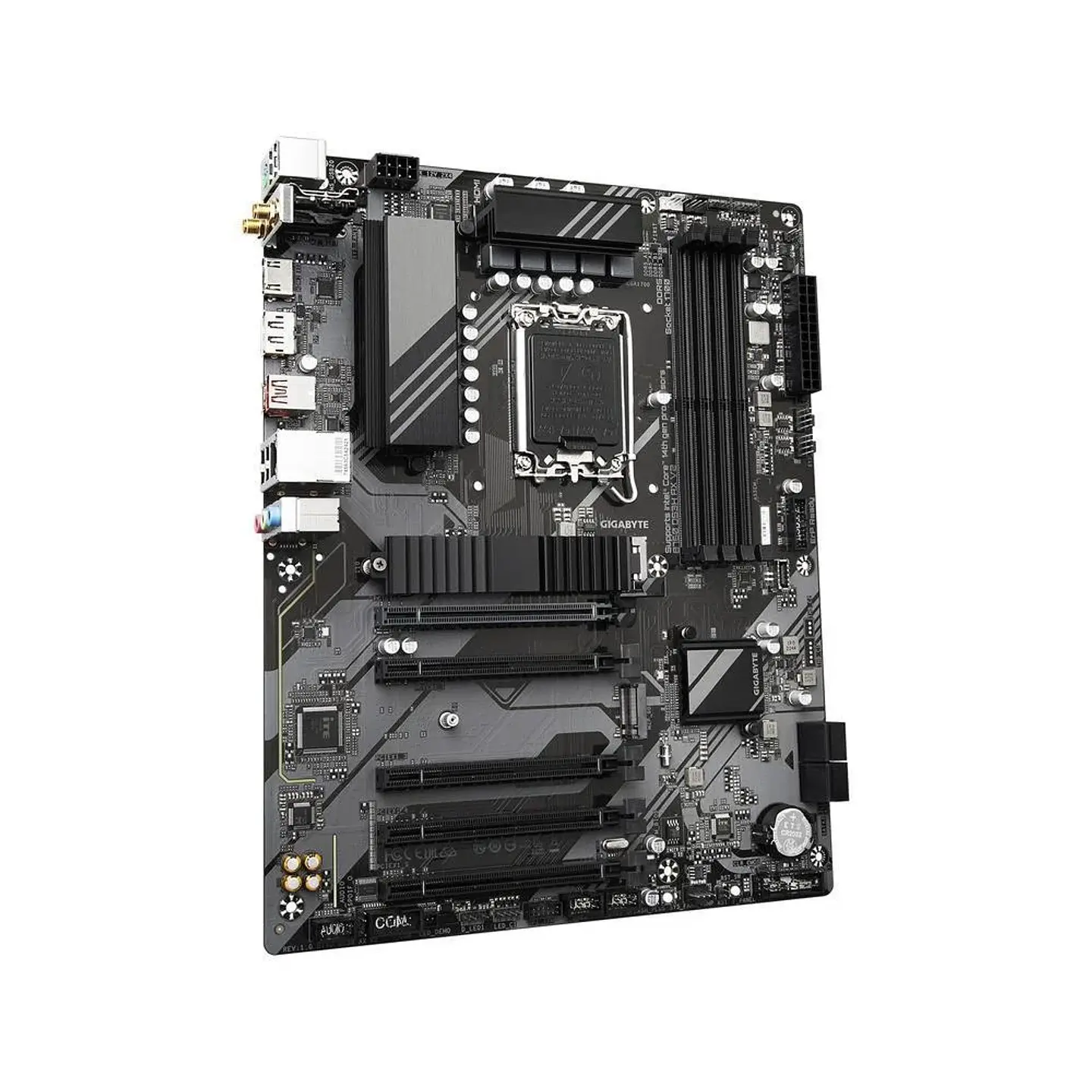 Placa Mãe Gigabyte B760 Ds3h Ax V2 LGA 1700 Intel B760 Atx DDR5, Dual M.2, PCie 4.0, Usb 3.2 Gen 2x2 Type-c, Wifi 6 3