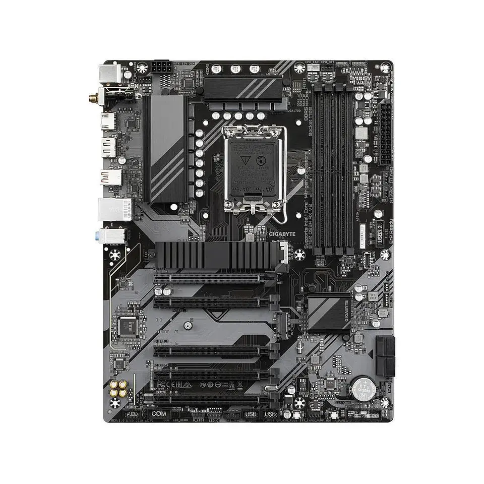 Placa Mãe Gigabyte B760 Ds3h Ax V2 LGA 1700 Intel B760 Atx DDR5, Dual M.2, PCie 4.0, Usb 3.2 Gen 2x2 Type-c, Wifi 6 2