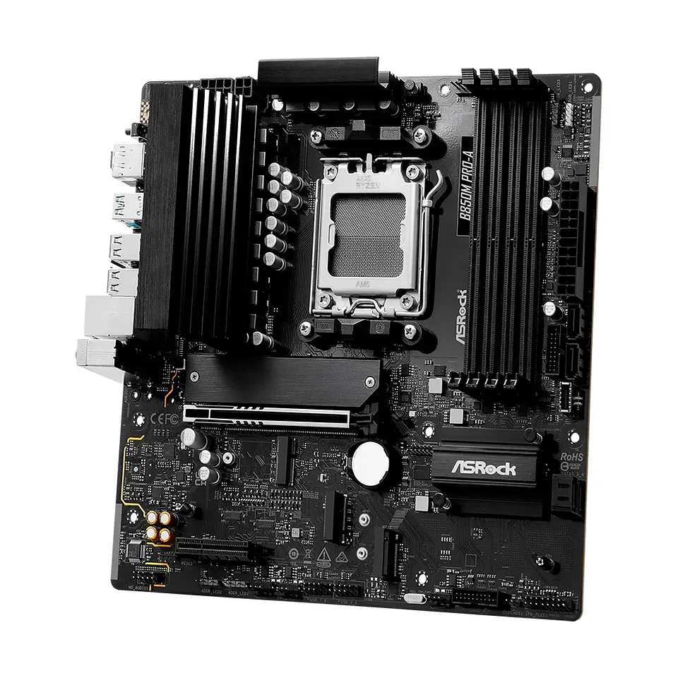 Placa Mãe ASRock B850M Pro-A AMD, Ryzen B850, mATX , DDR5 3