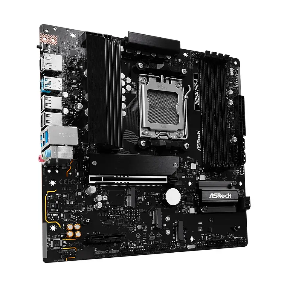 Placa Mãe ASRock B850M Pro-A AMD, Ryzen B850, mATX , DDR5 4
