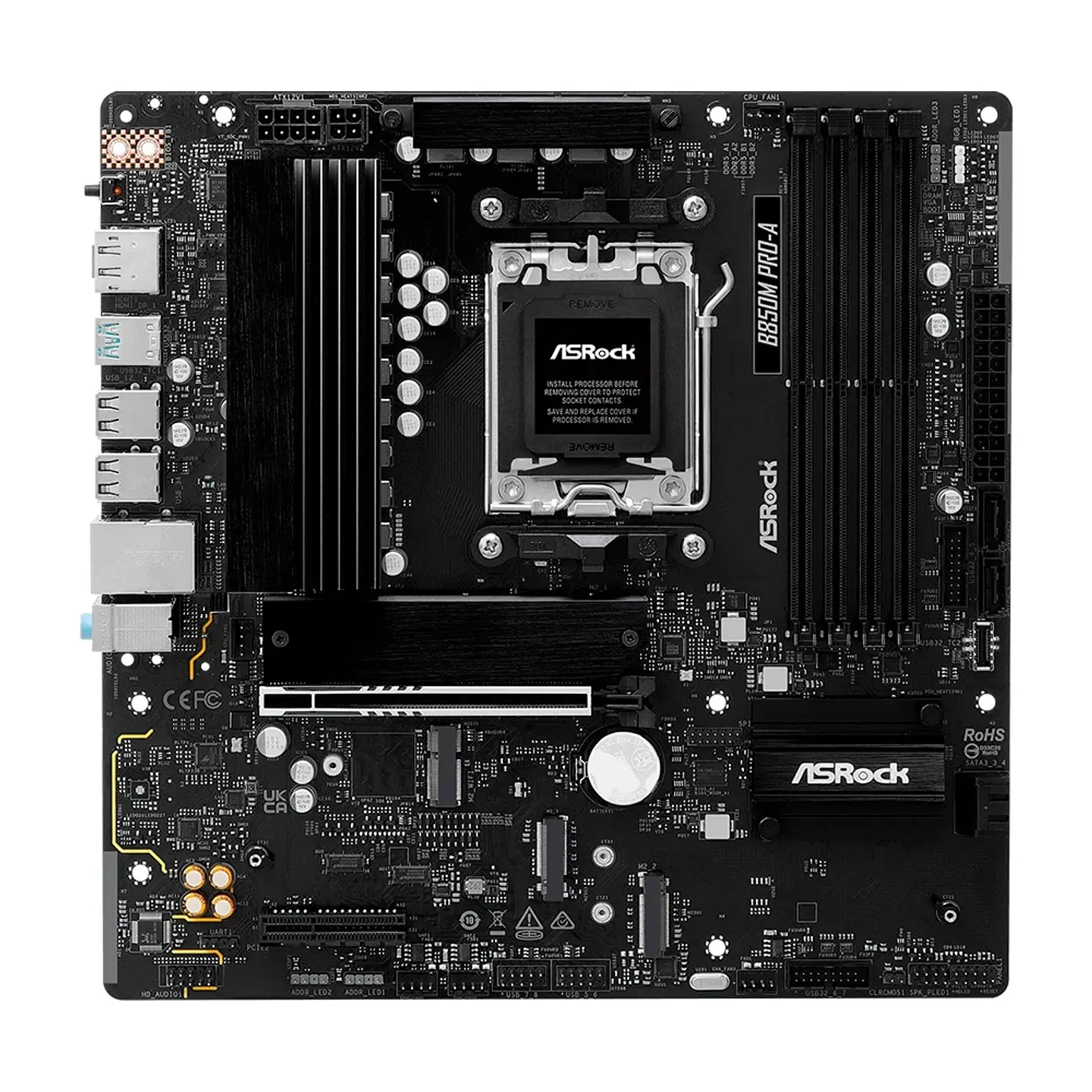 Placa Mãe ASRock B850M Pro-A AMD, Ryzen B850, mATX , DDR5 2