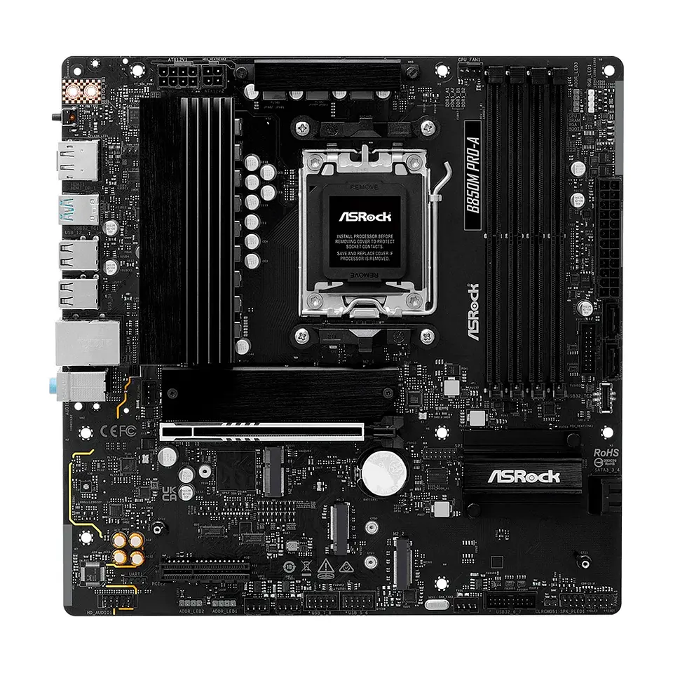 Placa Mãe ASRock B850M Pro-A AMD, Ryzen B850, mATX , DDR5 2