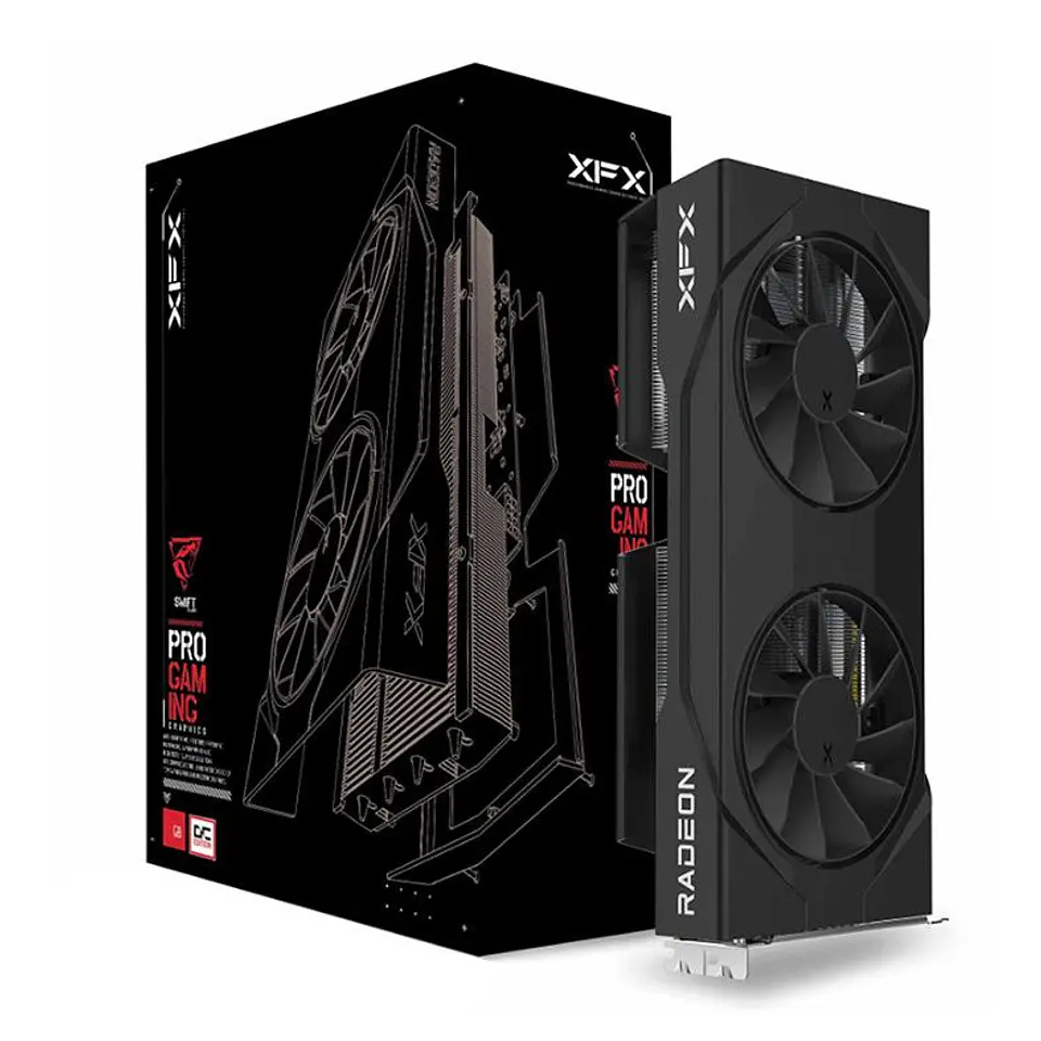 Placa de Video XFX Radeon RX 9060 XT Gaming Edition OC, 8GB, GDDR6, 128-bit, RX-96TSW8GBQ 1