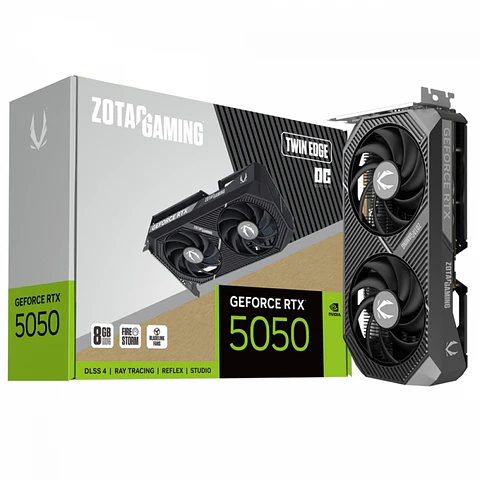 Placa De Video Geforce Nvidia Zotac Gaming RTX 5050 Twin Edge OC, 8GB, GDDR6, DLSS, Ray Tracing