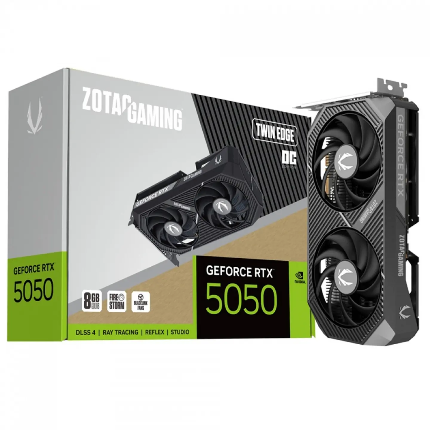 Placa De Video Geforce Nvidia Zotac Gaming RTX 5050 Twin Edge OC, 8GB, GDDR6, DLSS, Ray Tracing 1