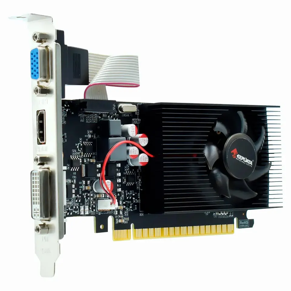Placa De Vídeo Keepdata Geforce GT 730, 2GB, DDR3 - Low Profile 2