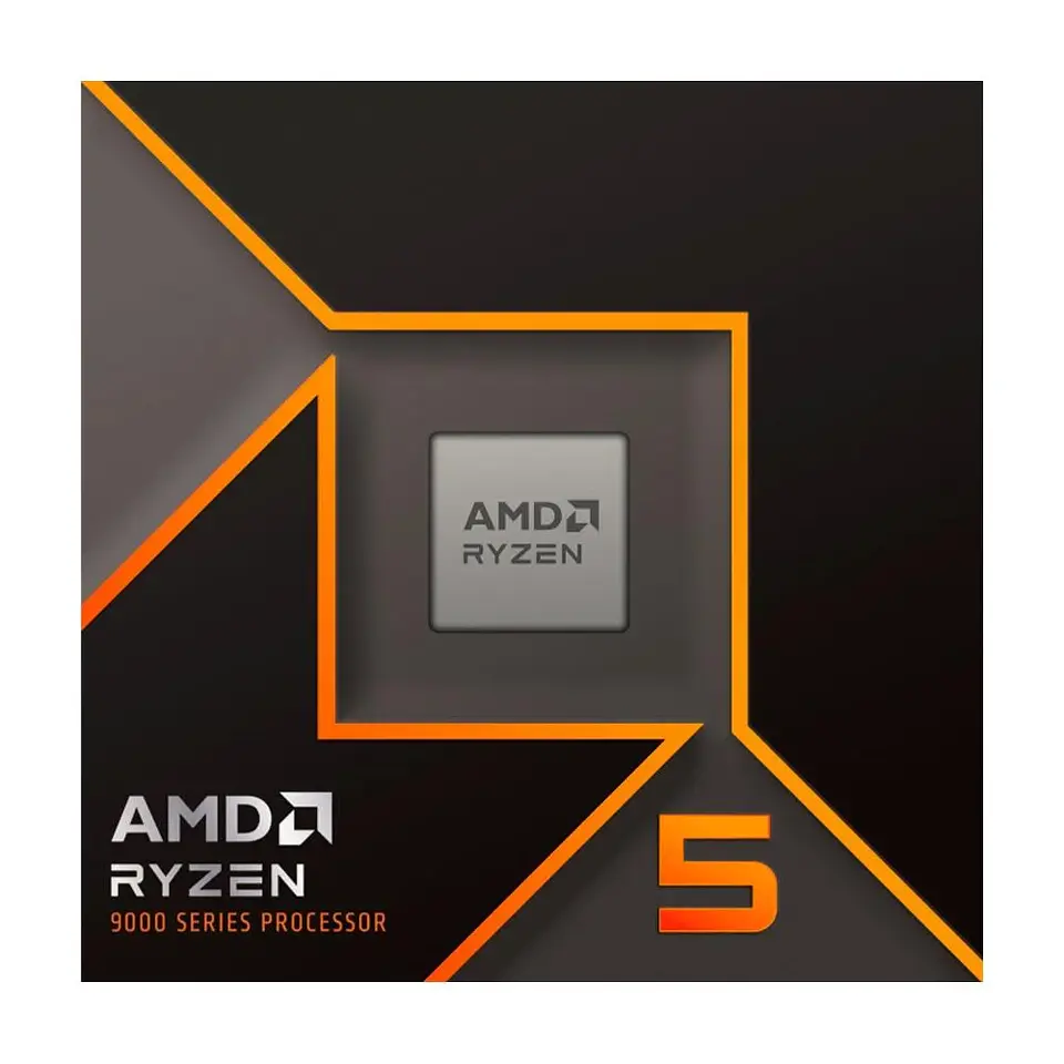 Processador AMD Ryzen 5 9600X, 3.9 GHz (5.4 GHz), 6 Núcleos, 12 Threads, AM5  2