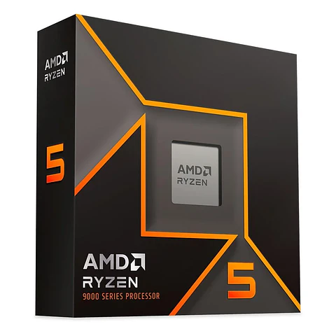 Processador AMD Ryzen 5 9600X, 3.9 GHz (5.4 GHz), 6 Núcleos, 12 Threads, AM5 