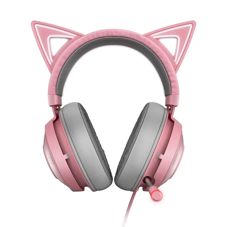 Headset Gamer Razer Kraken Kitty V2, Chroma RGB, 7.1, Driver 40mm, USB, Rosa - RZ0404730200 4