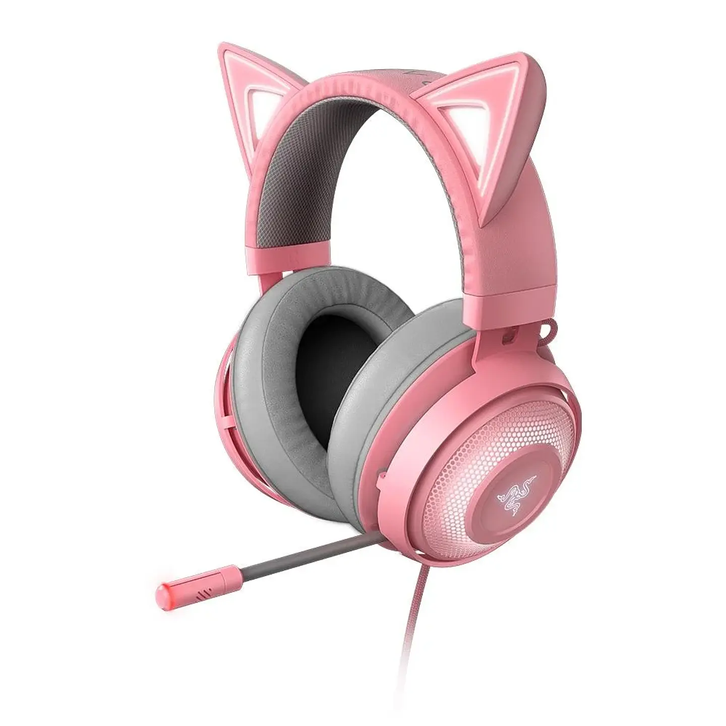 Headset Gamer Razer Kraken Kitty V2, Chroma RGB, 7.1, Driver 40mm, USB, Rosa - RZ0404730200 1