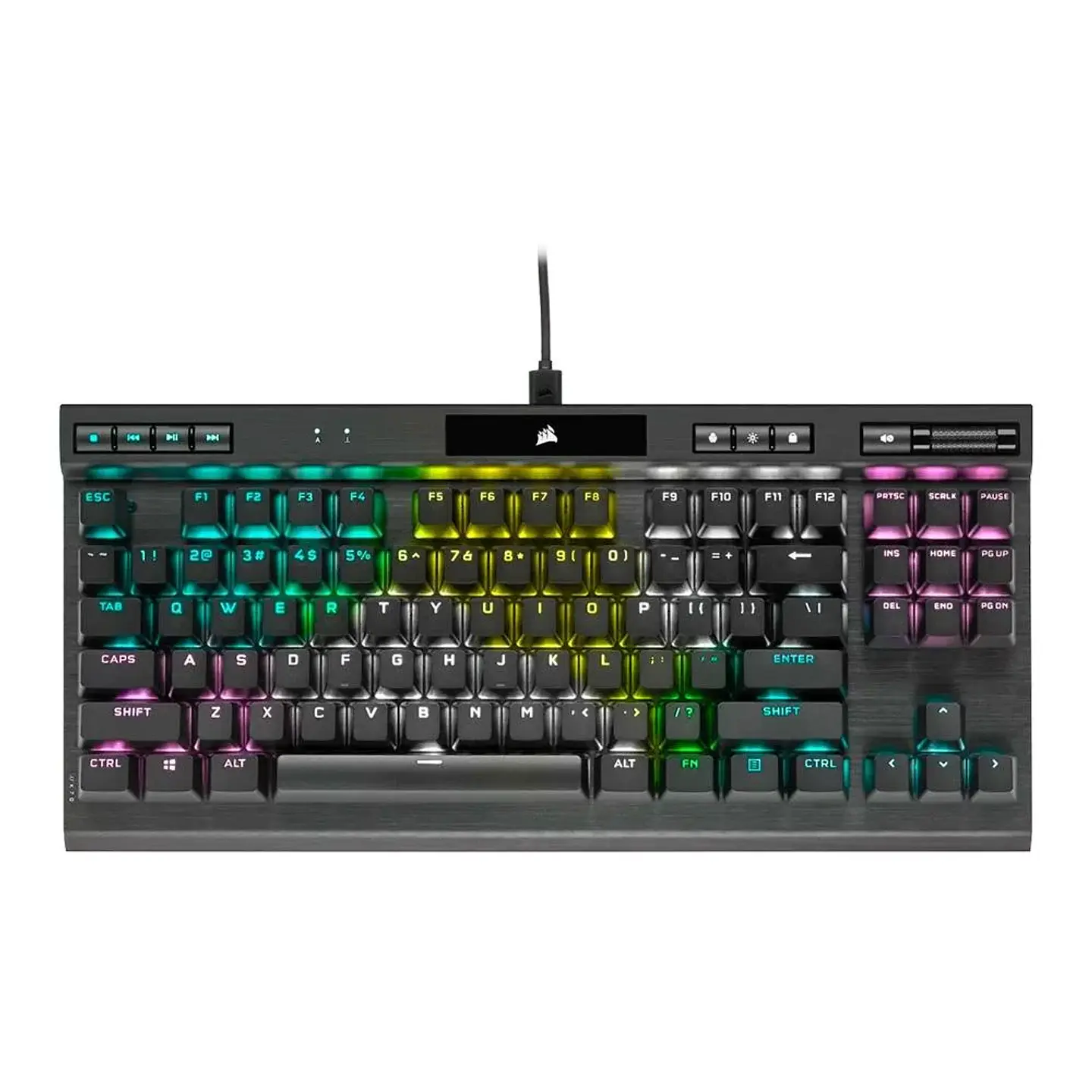 Teclado Mecânico Gamer Corsair K70 RGB, TKL Champion Series, Corsair OPX, Preto PBT Keycaps, Anti-Ghosting, US - CH-911901A-NA 3