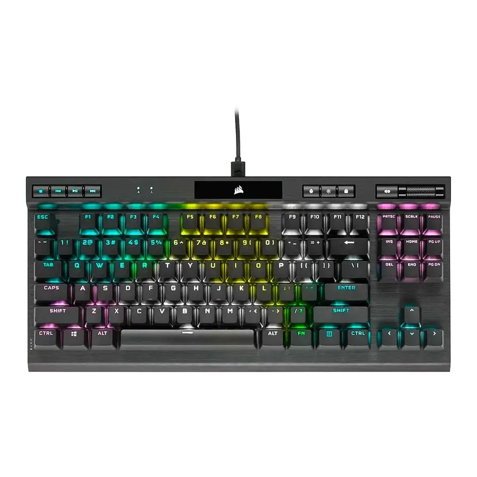 Teclado Mecânico Gamer Corsair K70 RGB, TKL Champion Series, Corsair OPX, Preto PBT Keycaps, Anti-Ghosting, US - CH-911901A-NA 3