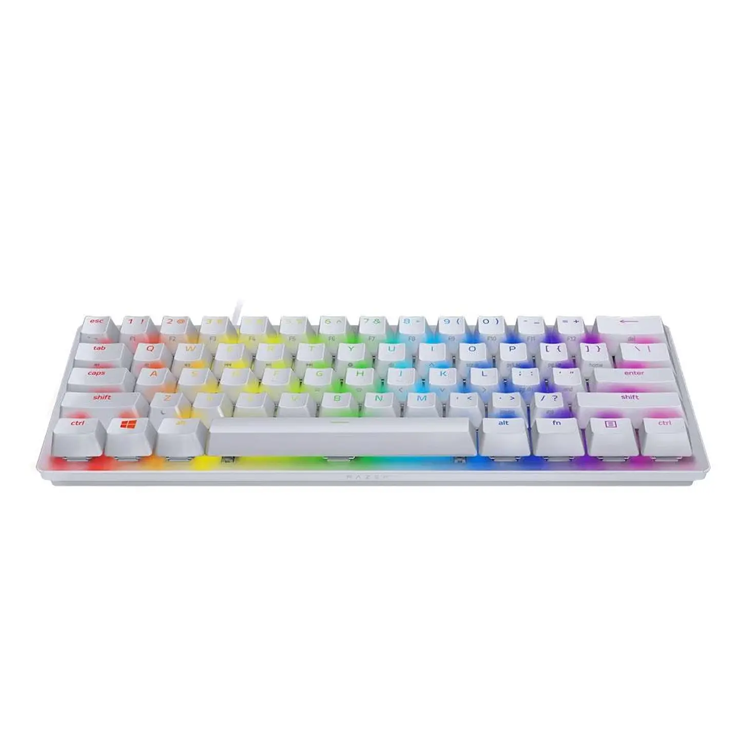 Teclado Mecânico Gamer Razer Huntsman Mini, Chroma, Razer Switch Red, USB Tipo-C, US, Mercurio Branco - RZ03-03390400-R3M1 3