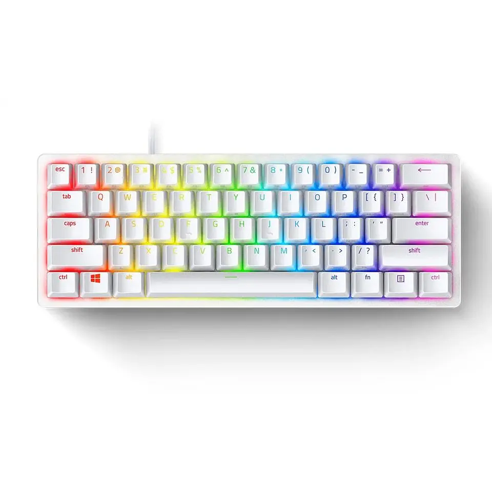 Teclado Mecânico Gamer Razer Huntsman Mini, Chroma, Razer Switch Red, USB Tipo-C, US, Mercurio Branco - RZ03-03390400-R3M1 2