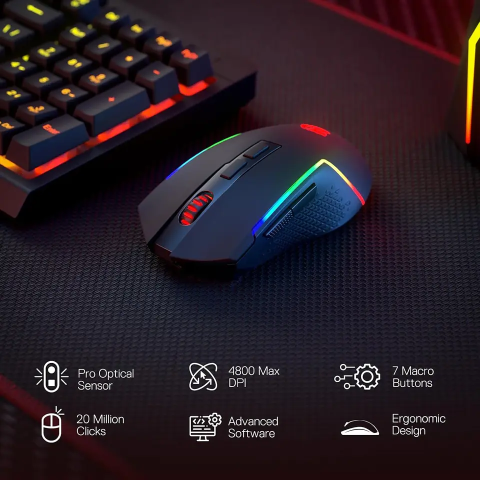 Kit de Teclado e Mouse Redragon - S142 3
