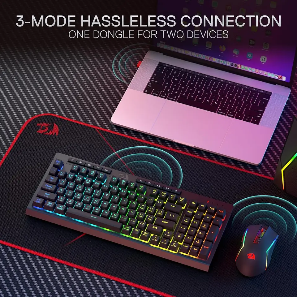 Kit de Teclado e Mouse Redragon - S142 5