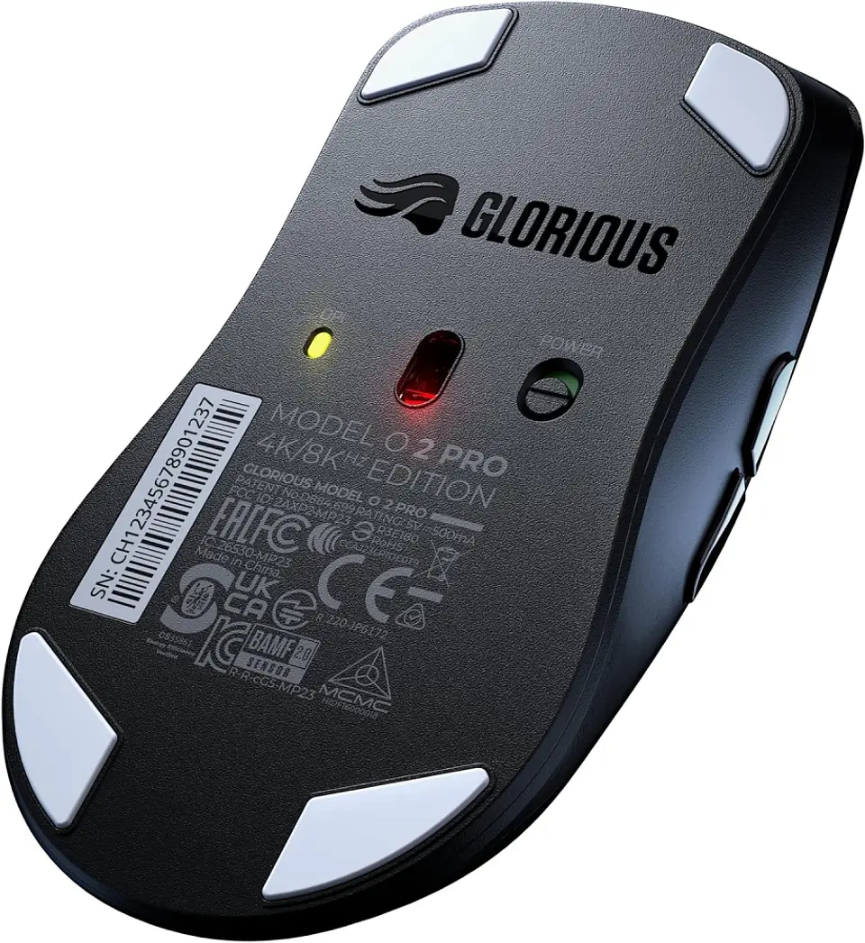 Mouse Glorious model O 2 PRO 4K/8K sem fio - 1ms, 4K/8K polling (2,4 GHz -59g - ultraleve) 6