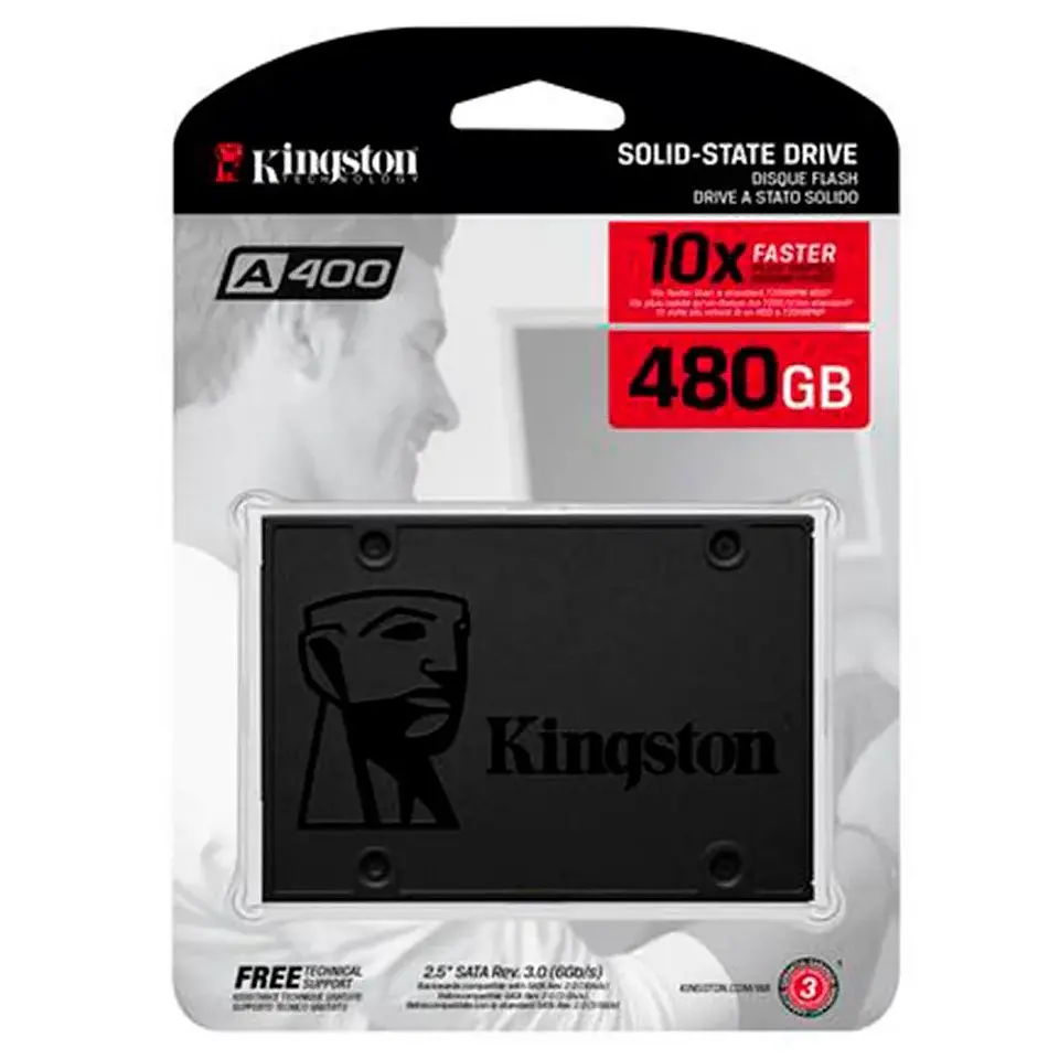 SSD Kingston A400, 480GB, SATA III, 2.5\