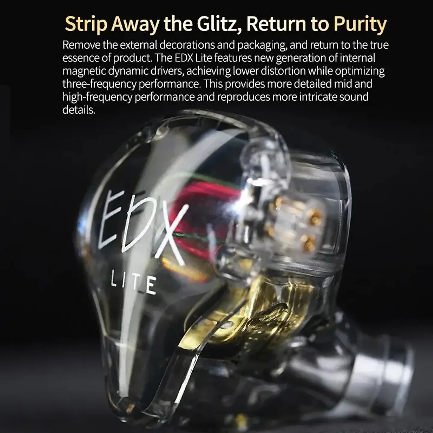 KZ EDX Lite HIFI Bass Earphones Stereo Music Earbuds In Ear Monitor Stage Live Headphones Gaming Sports Headset 7