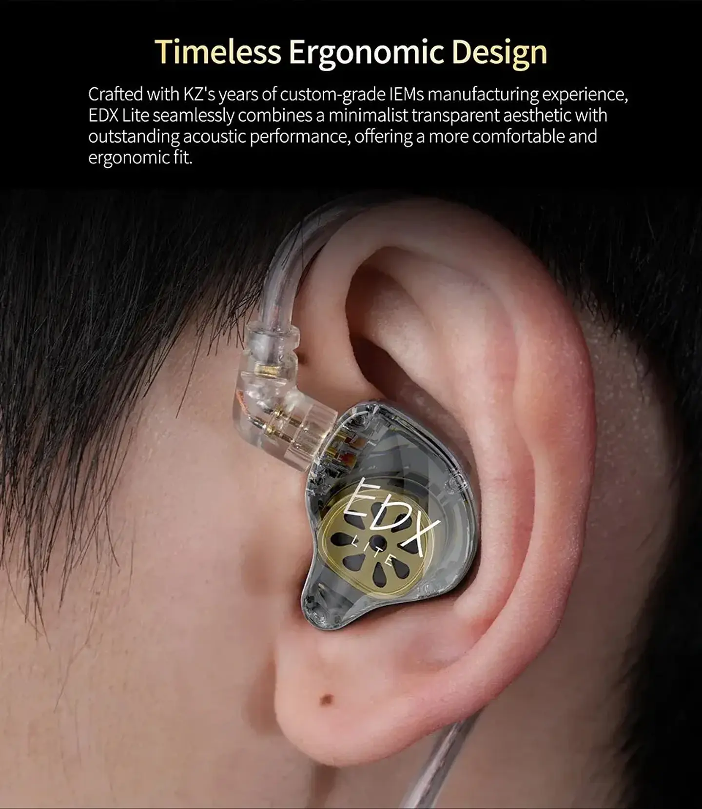 KZ EDX Lite HIFI Bass Earphones Stereo Music Earbuds In Ear Monitor Stage Live Headphones Gaming Sports Headset 15