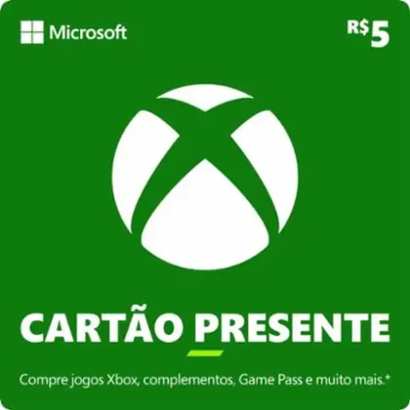 Gift Card Xbox - Código Digital 1