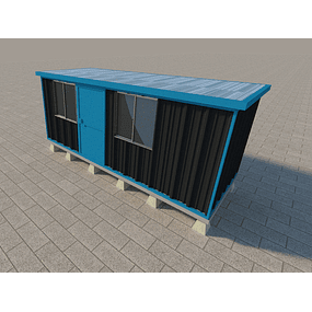 Bodega Modular 3x6 mt. - azul