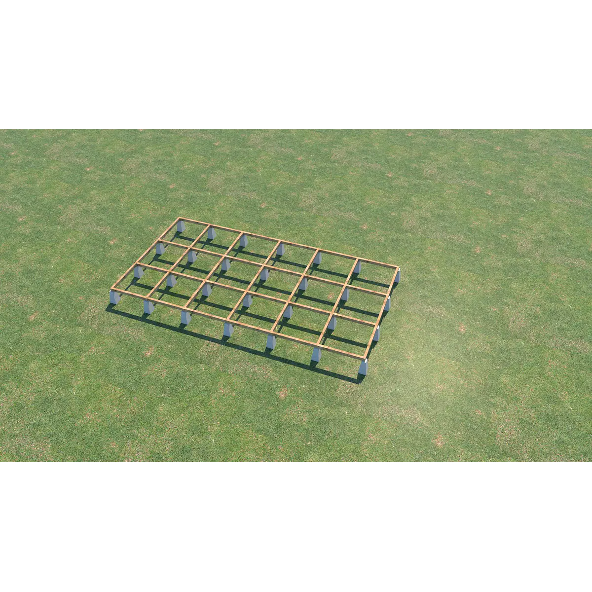 Bases de para modulo de 3x5 Mt.