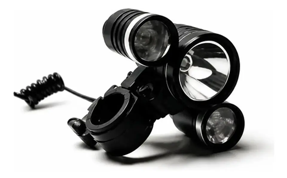 Linterna Led De Cabeza Recargable X 3 Incluye Clip Bicicleta 3