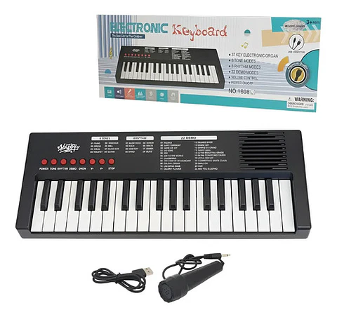 Piano Organeta Infantil 37 Teclas Niños Didacticas 40cm