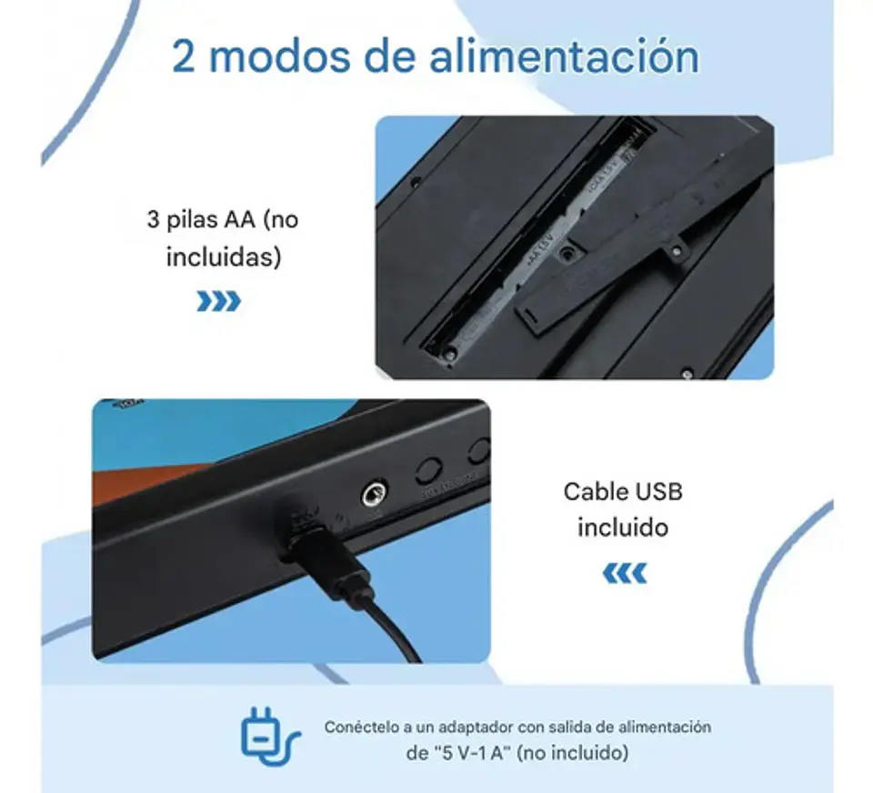Piano Organeta Infantil 37 Teclas Niños Didacticas 40cm 3