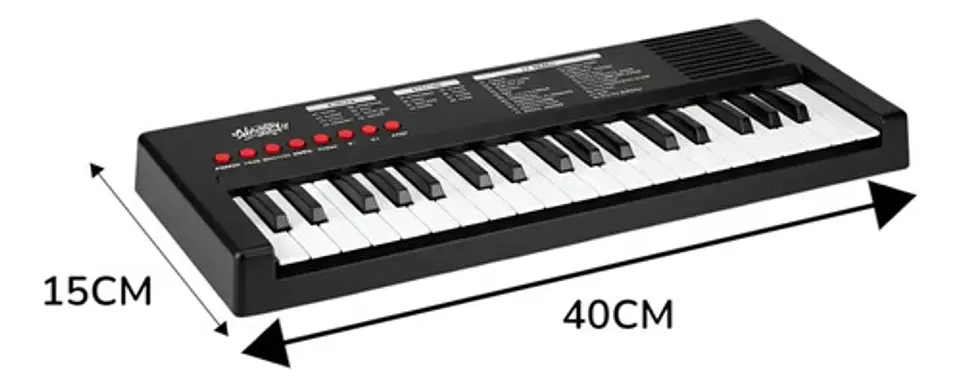 Piano Organeta Infantil 37 Teclas Niños Didacticas 40cm 5