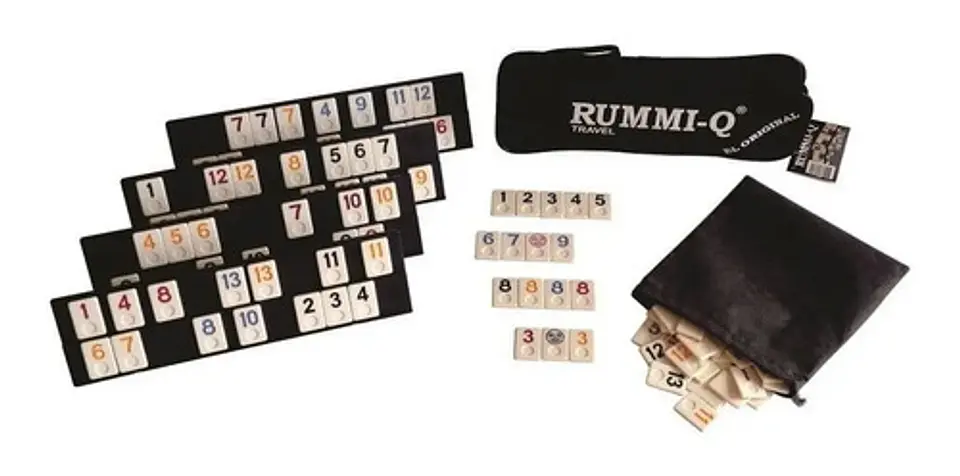 Plásticos Asociados Rummi-Q Juego de Estrategia De Viaje 106 Fichas 3