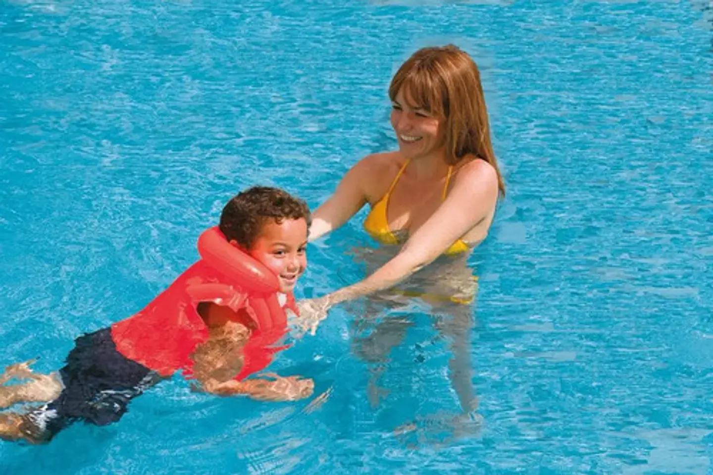 Chaleco Inflable Deluxe Intex Para Niños De 3 A 6 Años Naranja 2