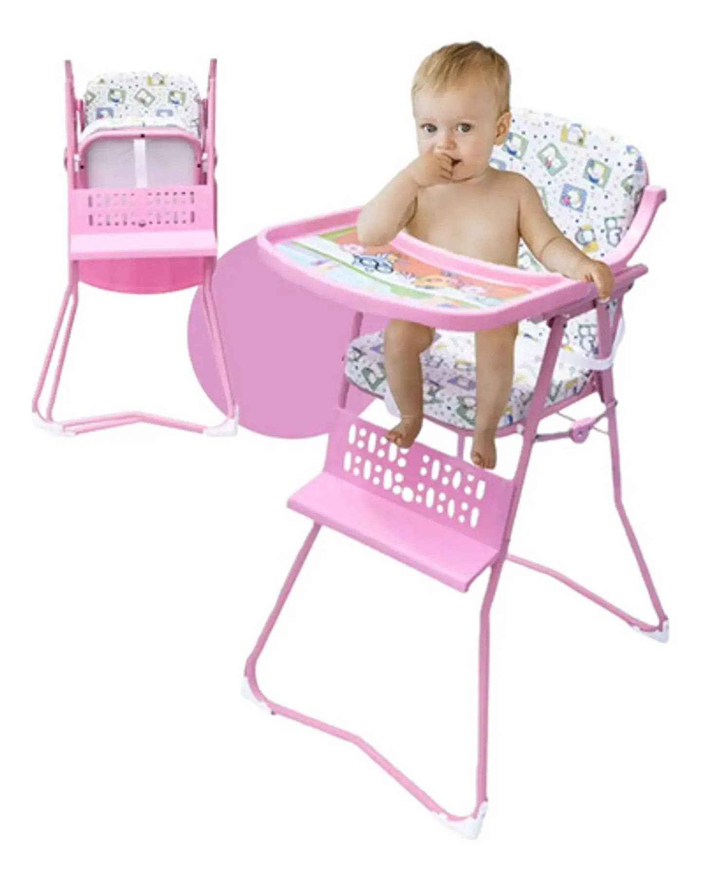 Silla Comedor Bebe Plegable Niño Y Niña 2