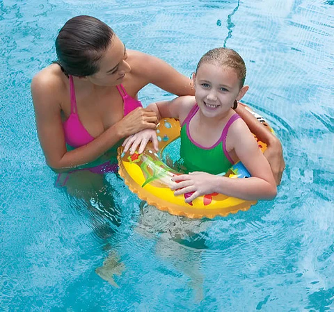 Flotador Inflable de Dinosaurio Intex para Niños, 61  Redondo de Vinilo