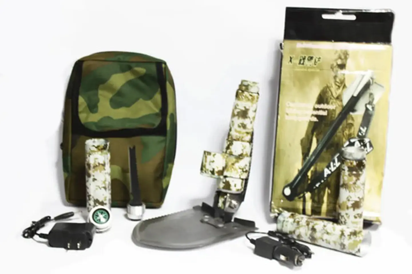 Pica Y Pala Camping Kit De Supervivencia Plegable Con Maleta 3