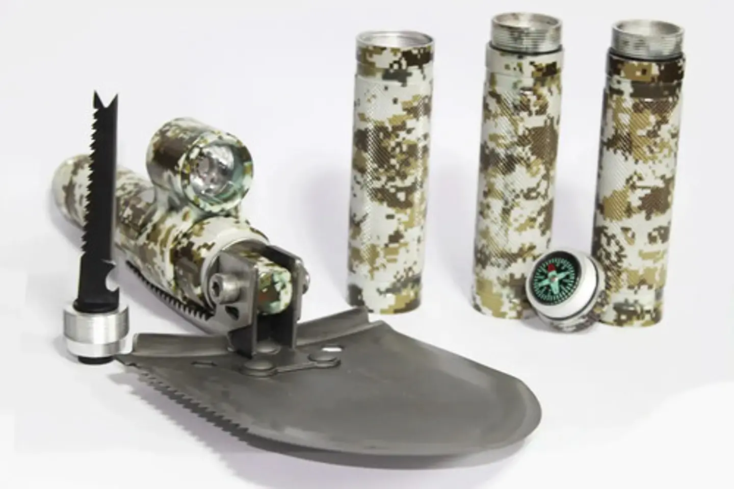 Pica Y Pala Camping Kit De Supervivencia Plegable Con Maleta 4